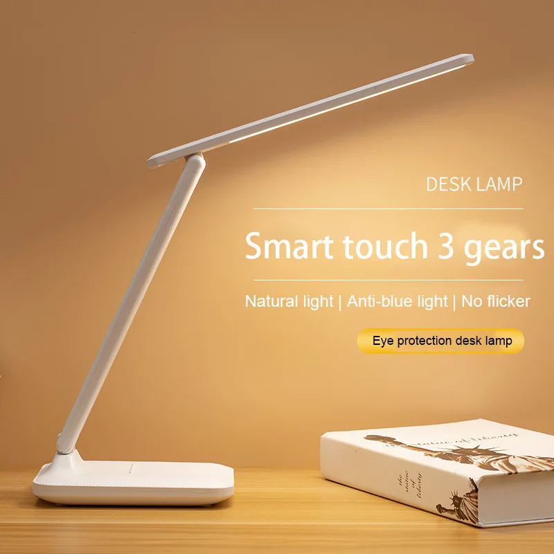 led touchable desk lamp cores stepless escurecimento usb recarregavel leitura de cabeceira protecao para os olhos luz noturna 01