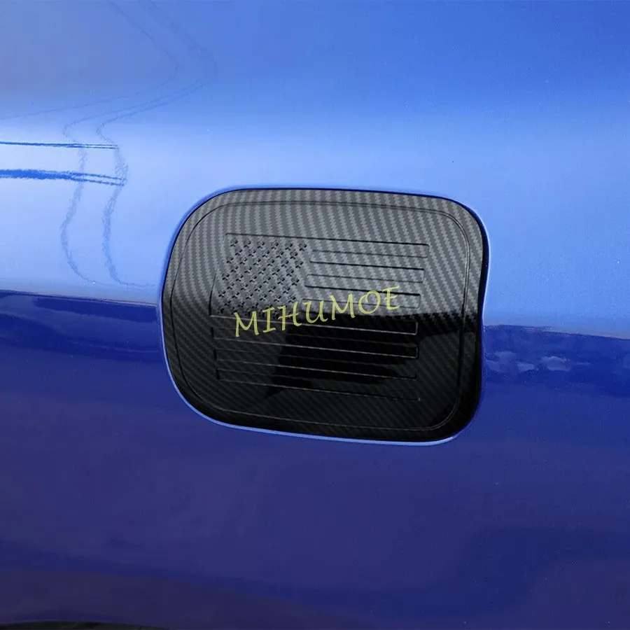 For 2011-2023 Dodge Charger Carbon Fiber Exterior Fuel Tank Cap Cover Trims Accessories