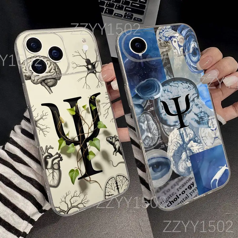 

Psychologist Profession Psychology Phone Case For iPhone 17,16,15,14,13,12,11 Pro,Max,Plus,X,XS,XR,SE4,E Mini Transparent Soft