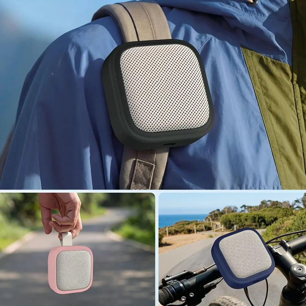 Anti-Scratch Bluetooth Speaker Case Anti-fall Shockproof Carrying Sleeve Silicone Anti-Slip for Anker Soundcore Boom Go 3i view 3