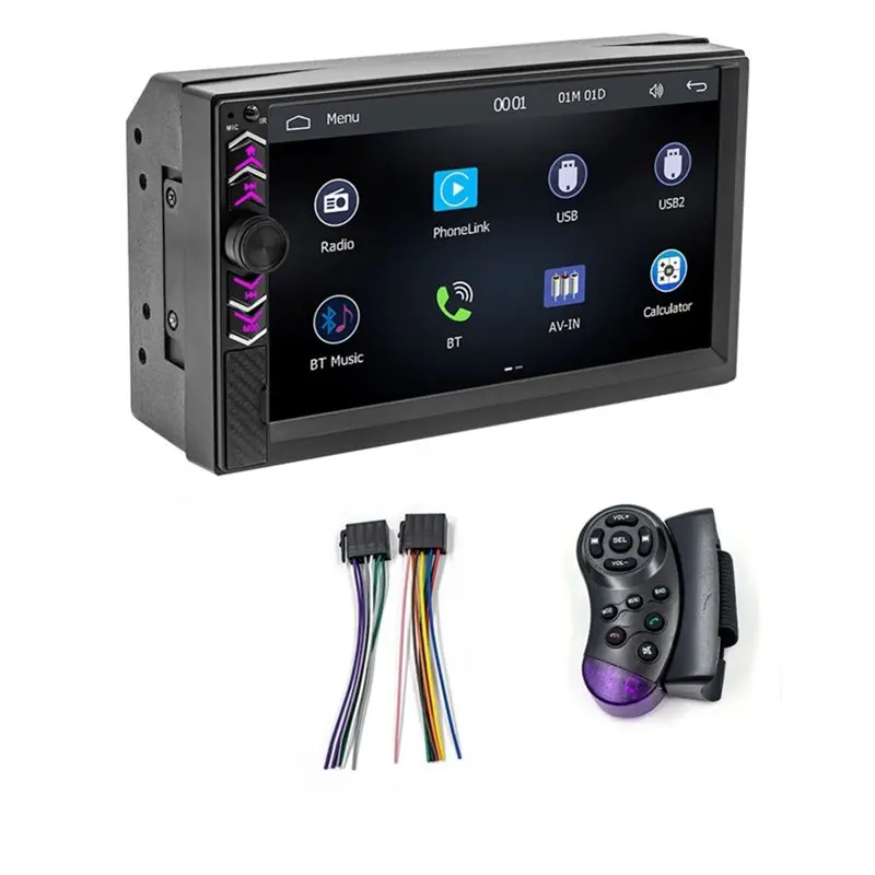 【Price Drop !!】-Wireless Carplay Android Auto Compatible 2Din 7 Inch Navigation Screen Bluetooth MP5 Player Car Radio FM AUX Ste