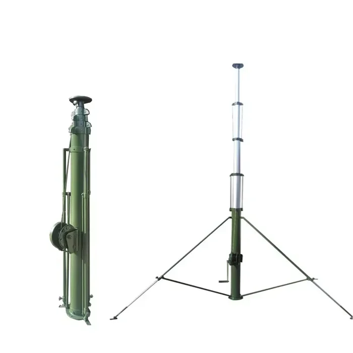 

4m Manual Winch Mechanical Retractable Tower Mast For Lighting
