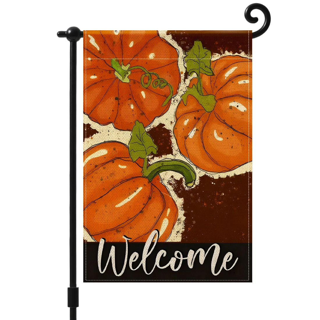 Thanksgiving farmhouseGarden Flag 12x18 Inch Double Sided for Courtyard Outdoor Welcome Flag Decoration (Excluding flagpole)