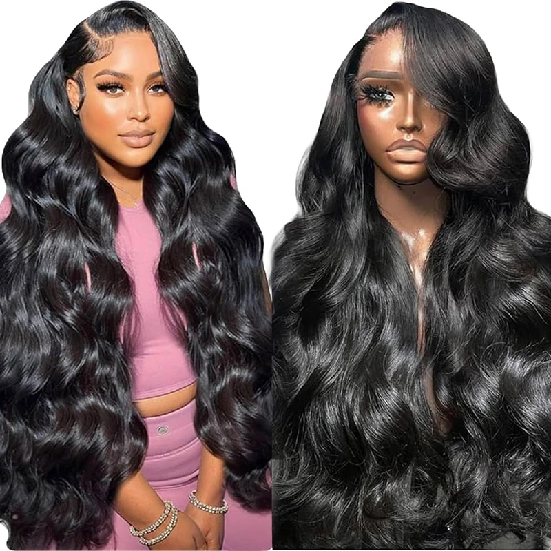 

40 Inch 250 Density Body Wave 13x4 13x6 HD Lace Front Wig Pre Plucked 360 Loose Wave Lace Frontal Wigs Human Hair Wig For Women