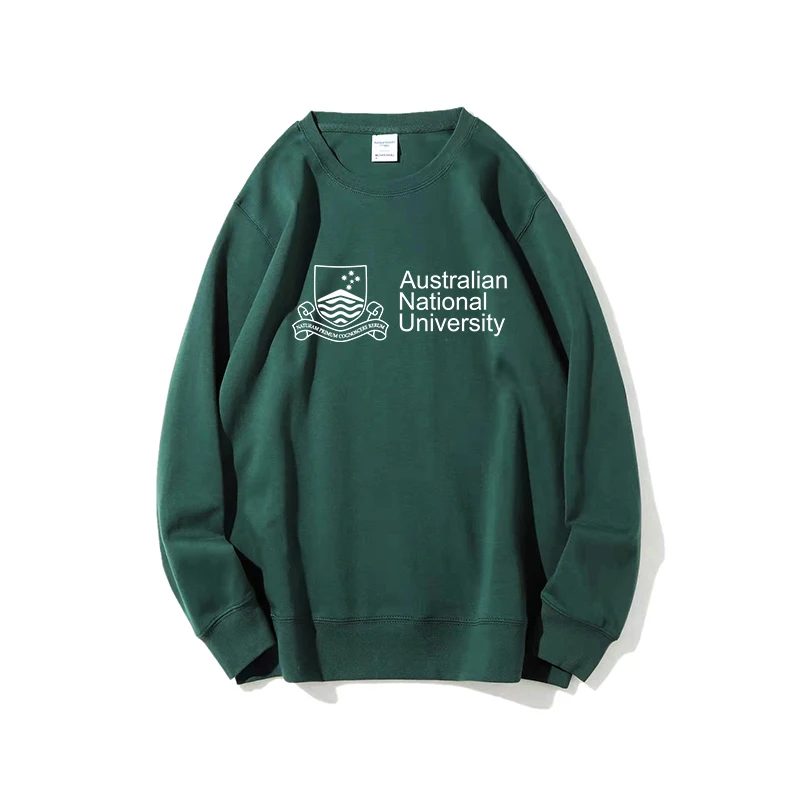 ANU ตัวอักษรแฟชั่นสบายๆฤดูใบไม้ร่วง Hoodies สำหรับผู้ชายผู้หญิง Sweatshirt Basic สีคุณภาพสูง Streetwear Top Thicke