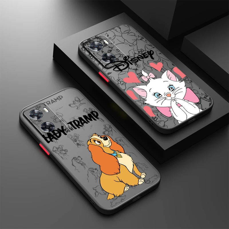 

Lady And Tramp Marie For Oppo A98 A78 A94 A76 A74 A73 A54 A53 2020 Reno 8 7 6 5 5G Frosted Translucent Cover Capa Fundas