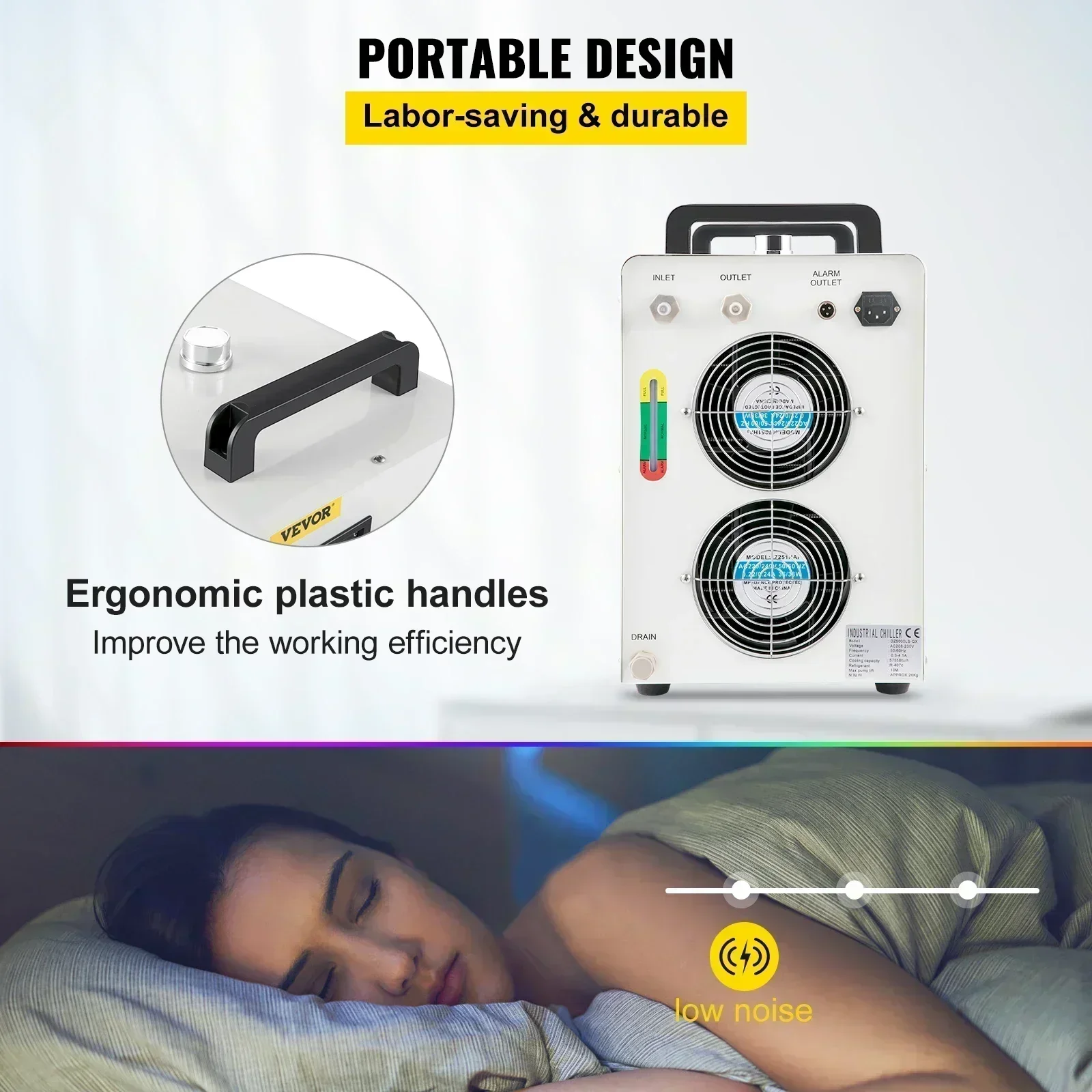 시하오 산업용 CNC 레이저 조각기 수냉식 CNC 컨트롤러 레이저 튜브 전용 냉각기 효율적인 냉각