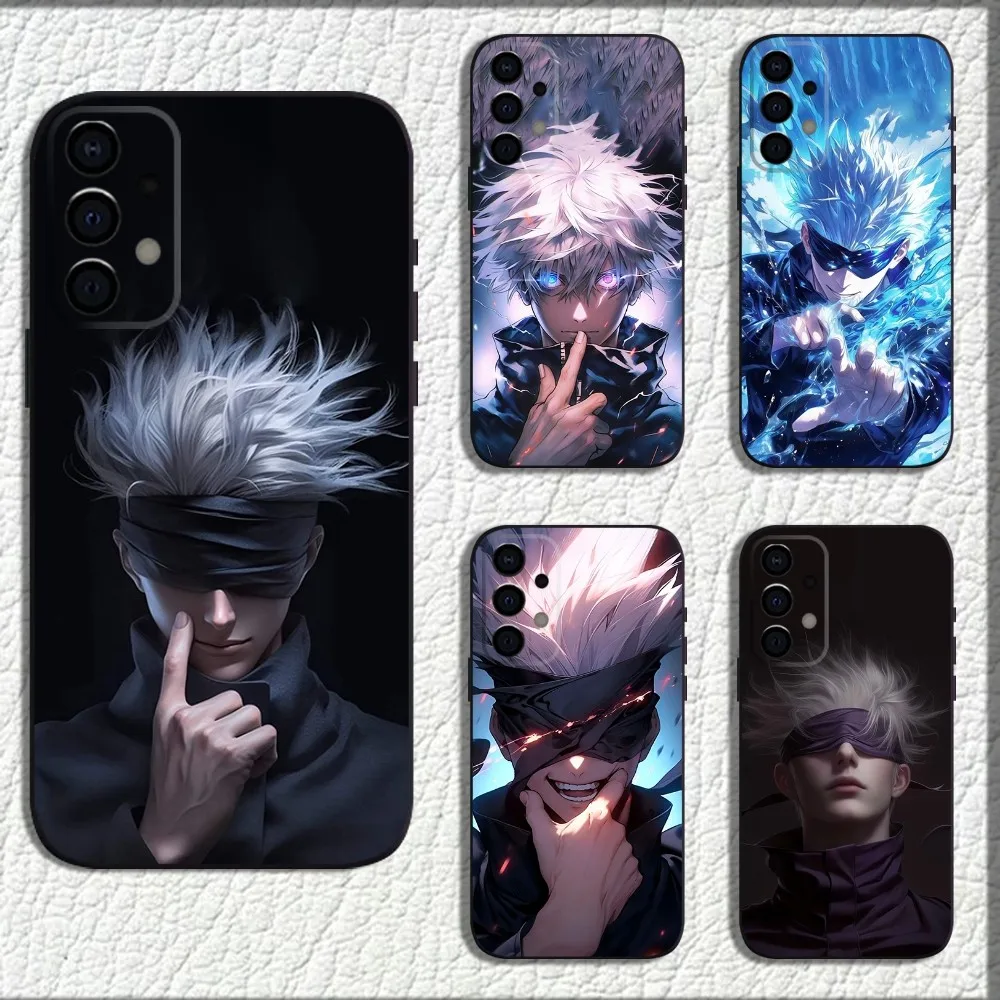

J-Jujutsu K-Kaisen G-Gojo Anime Phone Case For Samsung Galaxy A13,A21s,A22,A31,A32,A52,A53,A71,A80,A91 Soft Black Shell