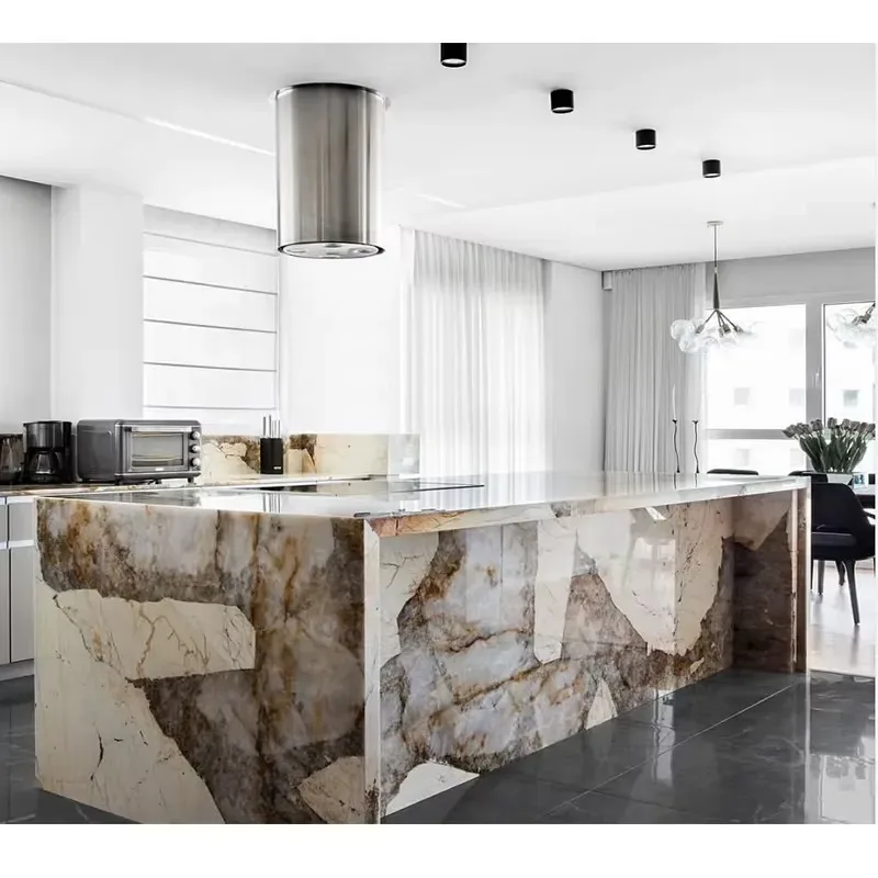 Luxury Brazilian Patagonia Granite Kitchen Countertops Natural Stone Slab for Island Vanity Table Top Home Decoration