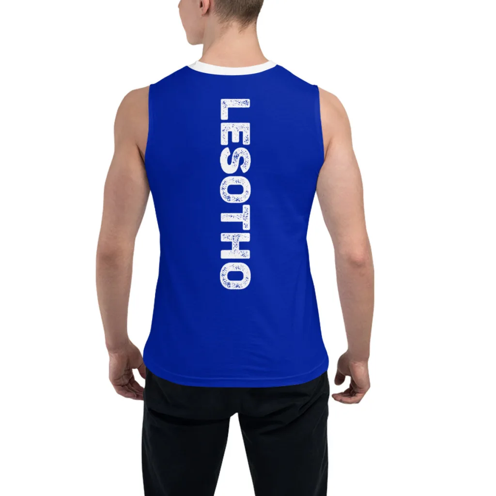 Camiseta sin mangas con bandera de Lesoto para hombre y niño, chaleco de entrenamiento de baloncesto, camisetas sin mangas para gimnasio, correr, Fitness, 3D