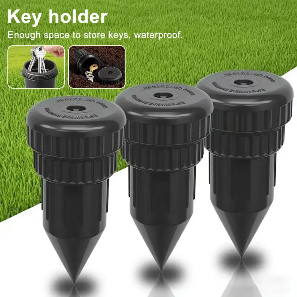 Hidden Spare Key Box Holder Waterproof Sprinkler Key Hider Realistic Look Easy Installation Secure Outdoor Key Storage Case