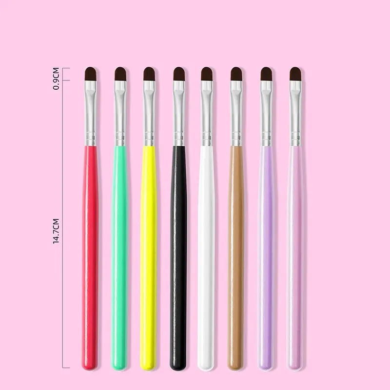 8pcs Nails Art Brush Pen 3D Tips Pattern Phototherapy Acrylic UV Gel Extension Builder Coating Painting Pen DIY Manicure Toos