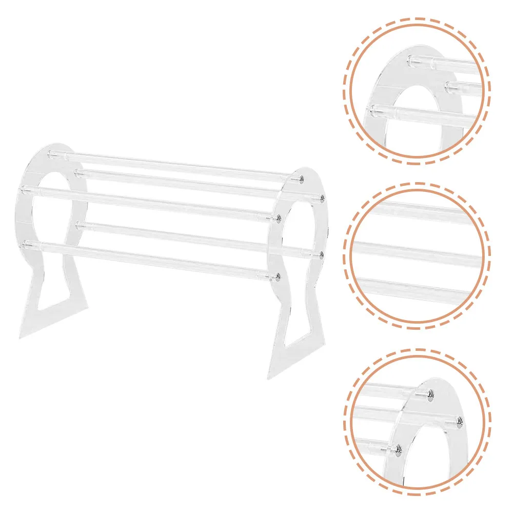 

Акриловая подставка-органайзер для повязок на голову и аксессуаров для волос, прозрачная витрина для ювелирных изделий, стойка для хранения для бутиков и прилавков