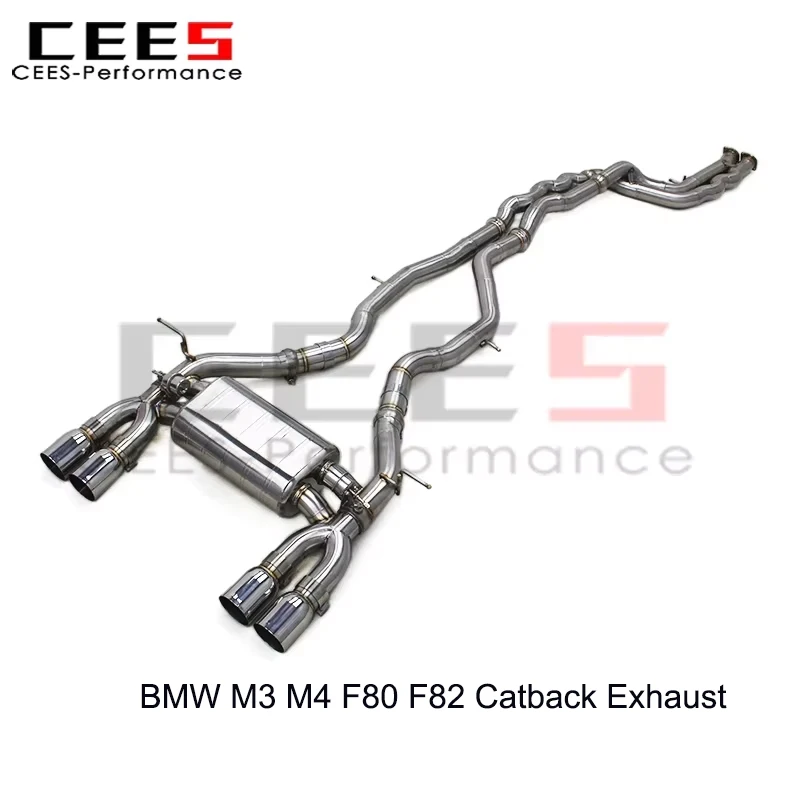 

CEES Catback Exhaust Pipes Tuning for BMW M3/M4 F80/F82 3.0T 2014-2019 Stainless Steel Exhaust Pipe Escape Valve Muffler System