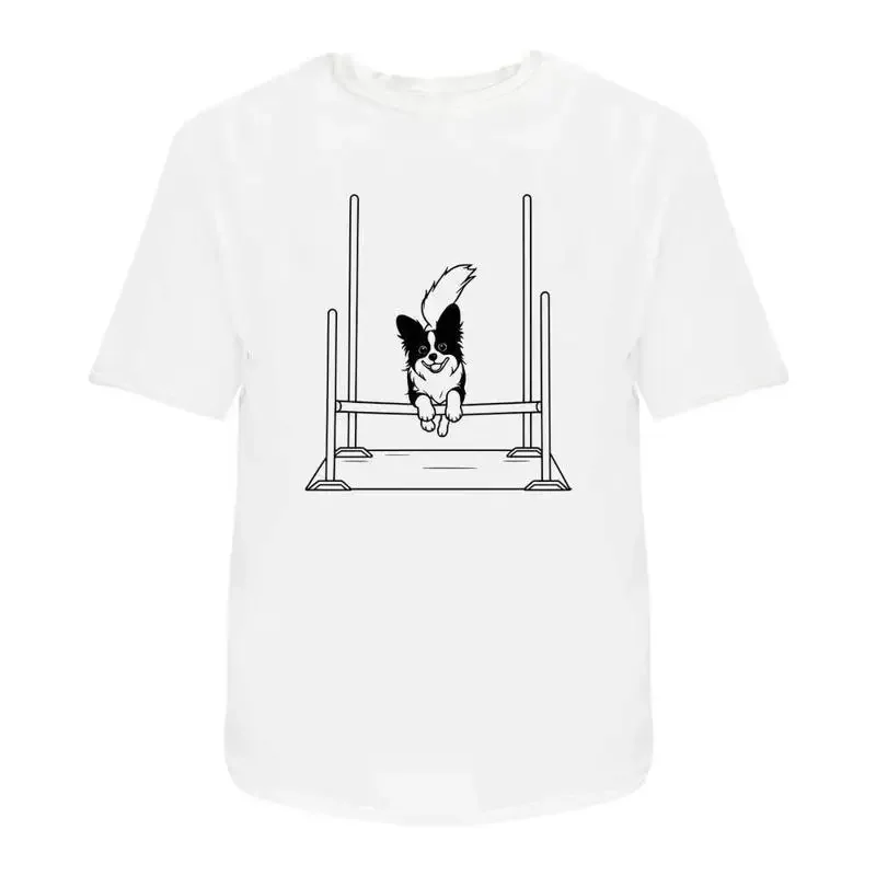 Papillon Dog Show' Cotton T Shirt Ta050248