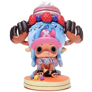 One Piece Tony Chopper Candy e Crown Version Anime Action Figure, coleção do 15 ° aniversário, modelo de brinquedos para crianças, 11cm