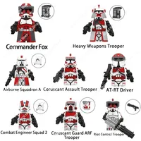 Hasbro New Star wars Building Blocks Riot Control Trooper AT-RT Driver Heavy Weapons Trooper  Action Figures Dolls Bricks Toys