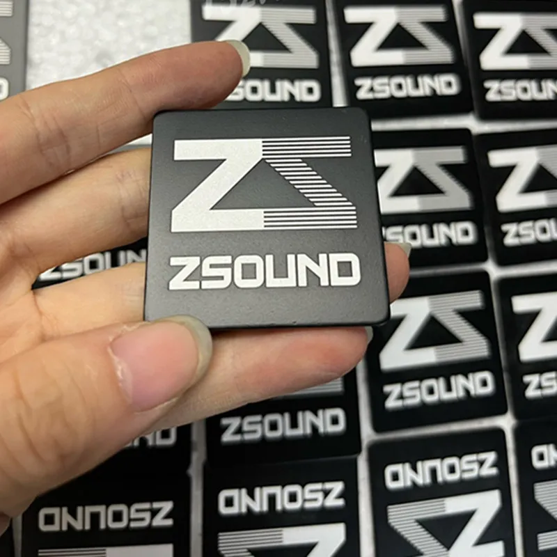 Universal Zsound Metal Aluminium Signage Sign OEM LOGO Nameplate For Audio Amplifier Speaker Loudspeaker Horn 40*40mm 50*50mm