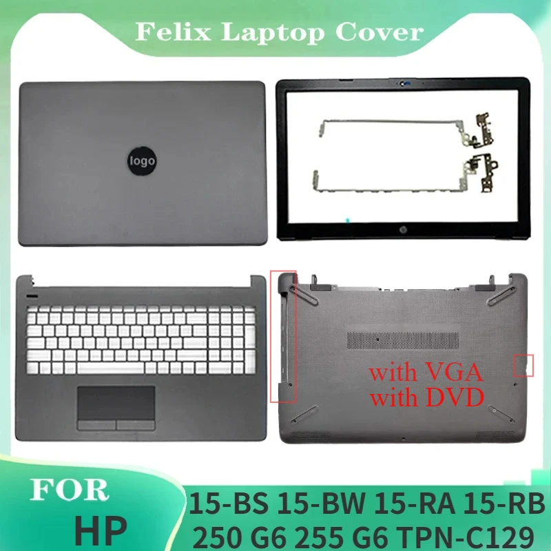 

NEW For HP 15-BS 15T-BS 15-BW 15Z-BW 250 G6 255 G6 Laptop LCD Back Cover/Front bezel/LCD Hinges/Palmrest/Bottom Case 929893-001