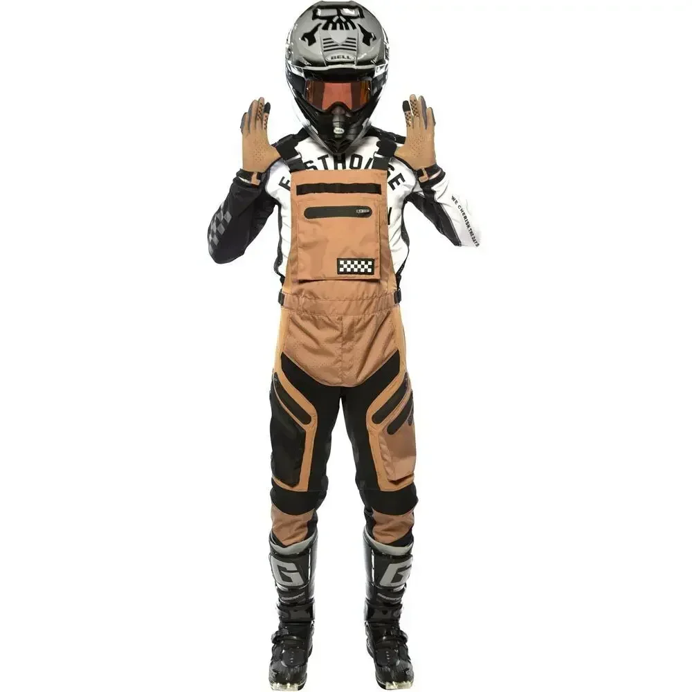 Tuta da corsa per moto fuoristrada HELIUM FXR Pantaloni da equitazione per motocross per adulti Set Pantaloni con bretelle Tuta Kit MX FASTHOUSE