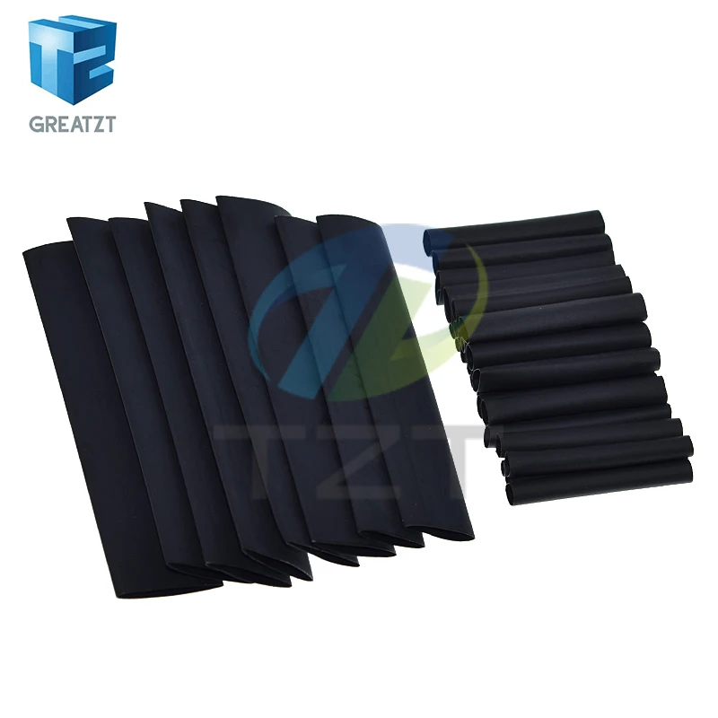 GREATZT 127PCS/BAG Heat Shrink Sleeving Tube Assortment Kit Connection Electrical Wire Wrap Cable Waterproof Shrinkage 2:1