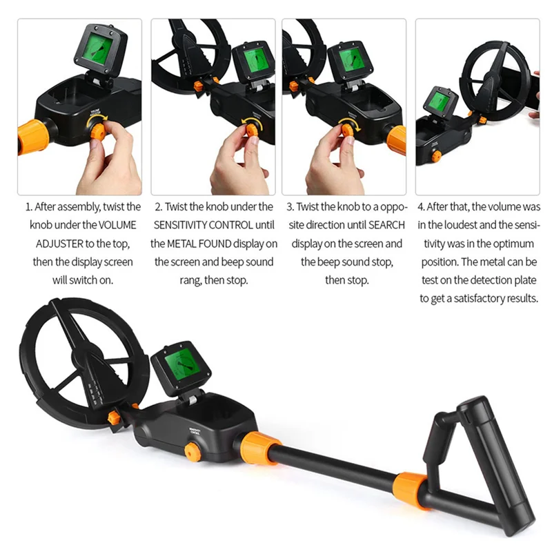 2X MD1008A تحت الأرض للكشف عن المعادن الذهب والفضة والمجوهرات الكنز البحث المكتشفون مقاوم للماء الكنز المعادن الباحث أداة-BTFL
