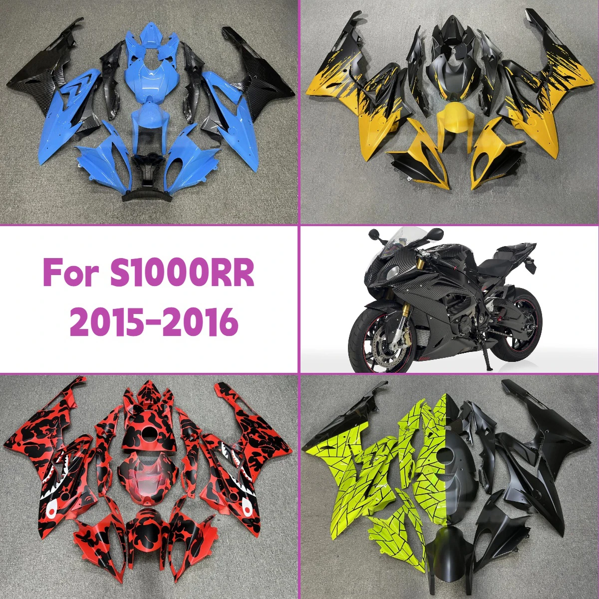 

Fairing Kit 2015 2016 S1000RR Bodywork Camouflage ABS Plastic Fairings Custom Fit for 15 16 BMW S 1000RR