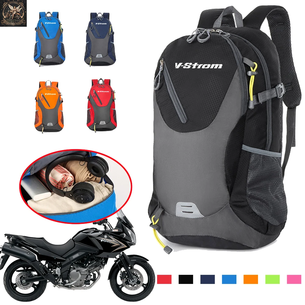 For SUZUKI Vstrom V-strom 650 Accessories Men's and Women's Large Capacity Travel Backpack Outdoor Sports Mountaineering Bag