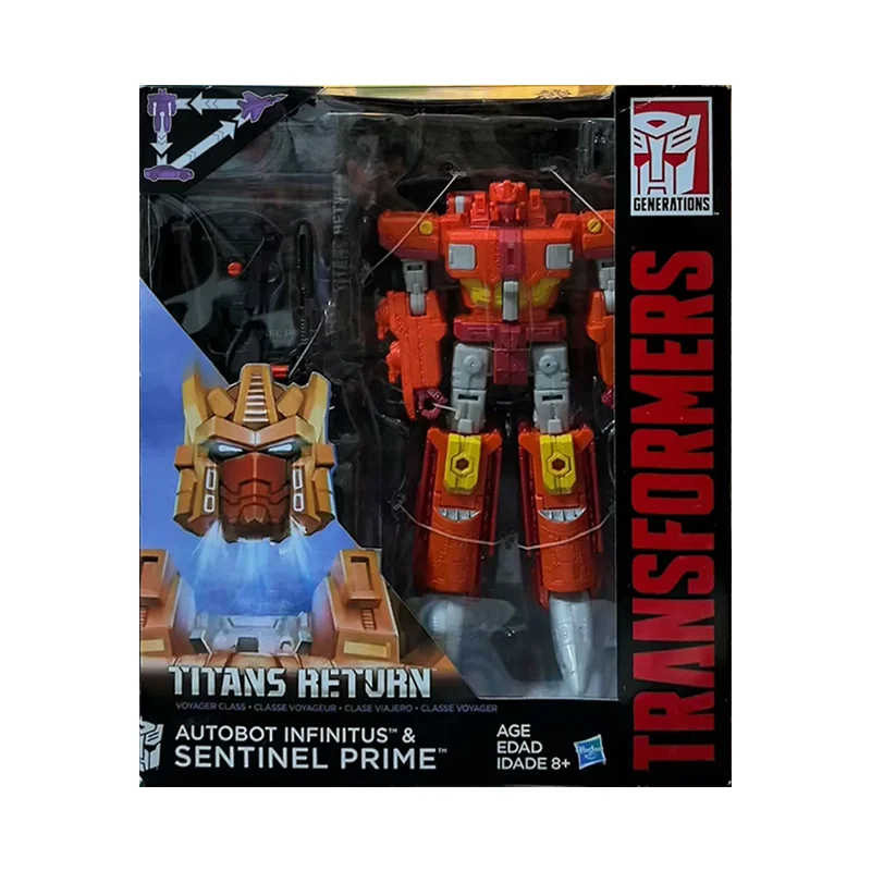 Hasbro Transformers Titans Return Autobot Infinitus & Sentinel Prime Leader Class Original Action Figure Model Toy Gift Collect