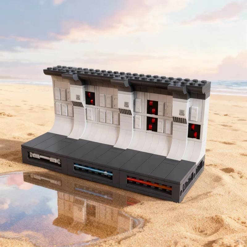 621개 MOC 스타 배틀 모듈러 스트리트스케이프 탄티브 IV 복도 모델 장난감 크리스마스 선물 블록 조립 아이디어