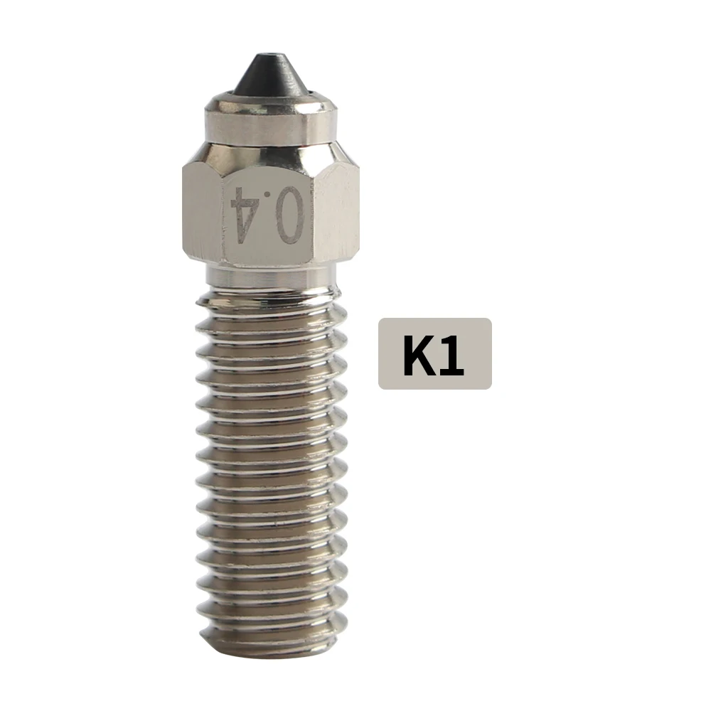 FYSETC DLC gehärteter Stahl und Kupfer verschleißfeste Bimetall-HC-Düse für V6 / Volcano / MK8 Hotend Neptune4 K1 Düse 3D-Drucker