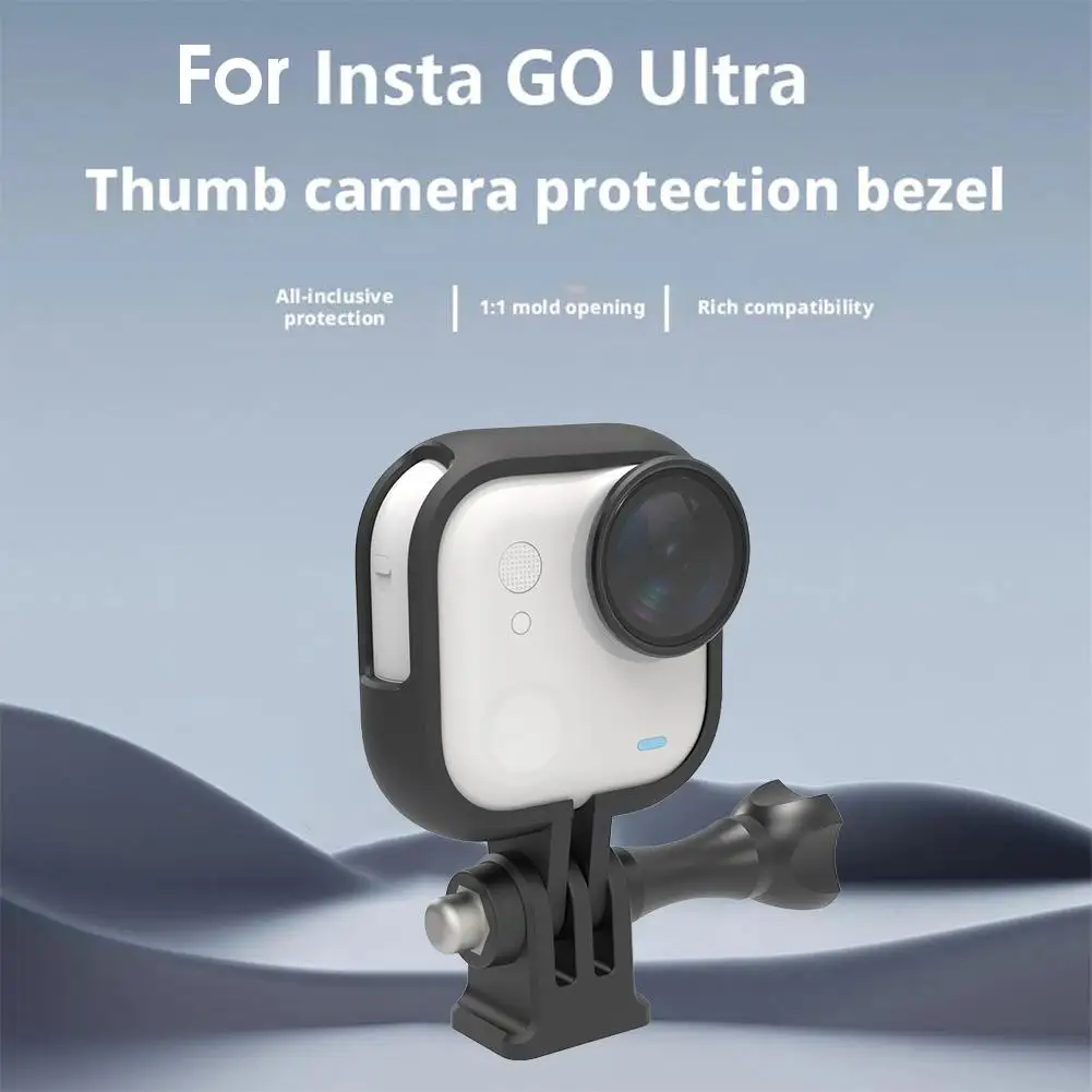 Protective Housing Frame Shell Case For For Insta360 GO Ultra Action Camera Accessories With Quick Pull Movable Socket And Screw
