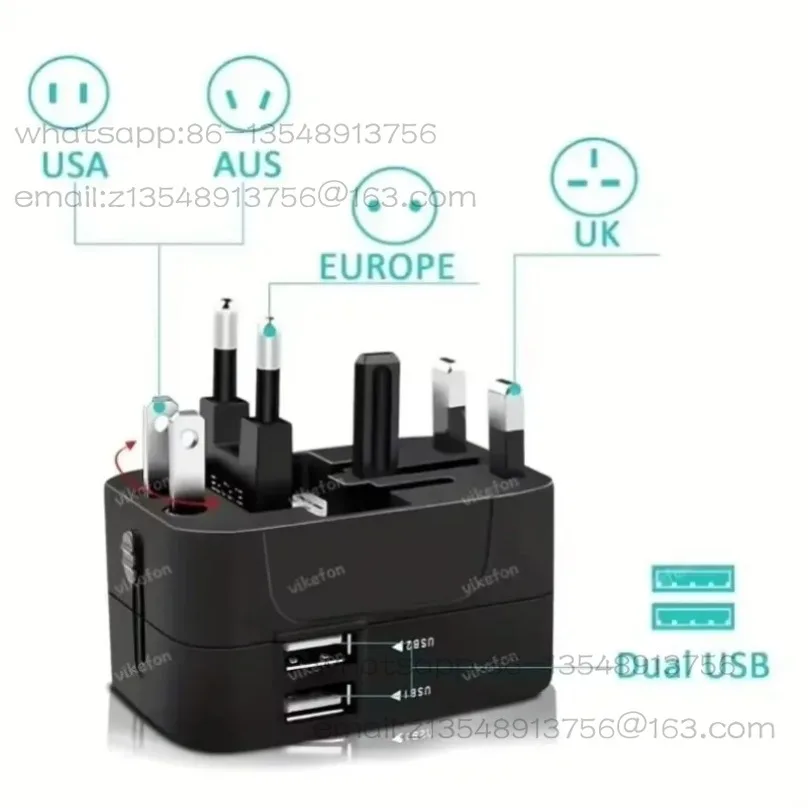 Global Pass Travel Conversion Plug Multifunctional Charging Head Factory Direct Sales