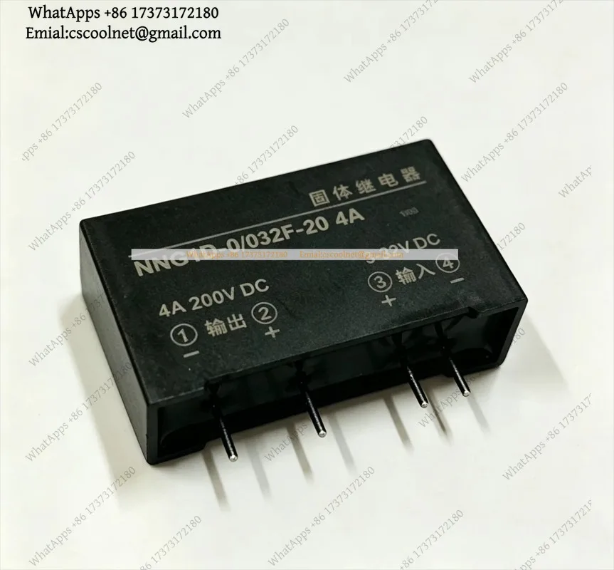 k06 PCB 4 Pin SSR Solid State Relay 3-32V DC In 200V DC Out 4A HHG1D NNG1D-0/032F-20
