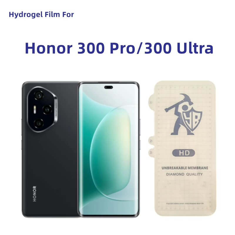 

3 шт. прозрачная гидрогелевая пленка для Honor 300 ultra Защитная пленка для экрана Honor 300 Pro HD Защитная пленка без закаленного стекла