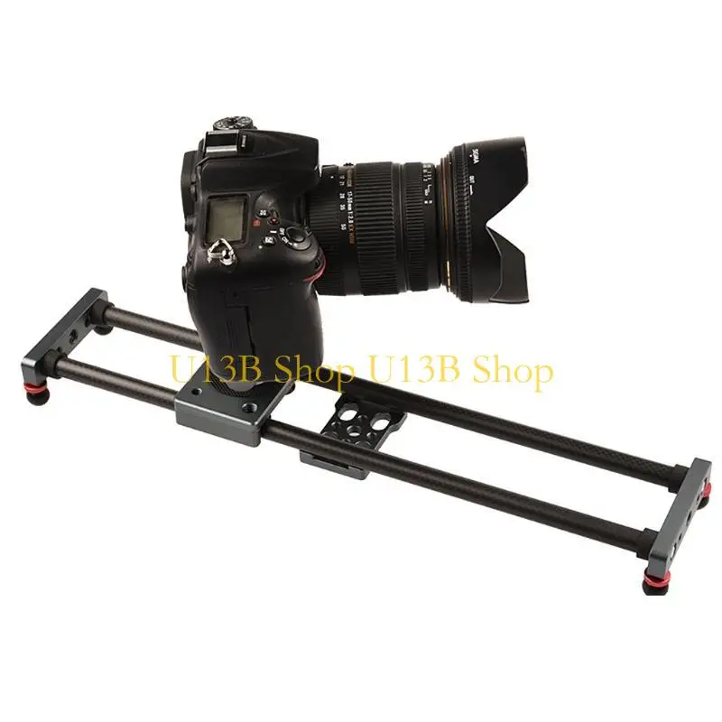 U13B Aluminum Alloy Video Camera Slider Great Compatibility 1/4 Inches Screw Mount Camera Slider Fine Tuning Damping Locking