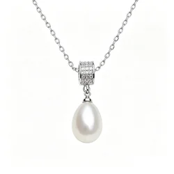 Beau collier pendentif en argent Sterling 925 femmes, noir véritable naturel perle d'eau douce collier cadeau d'anniversaire