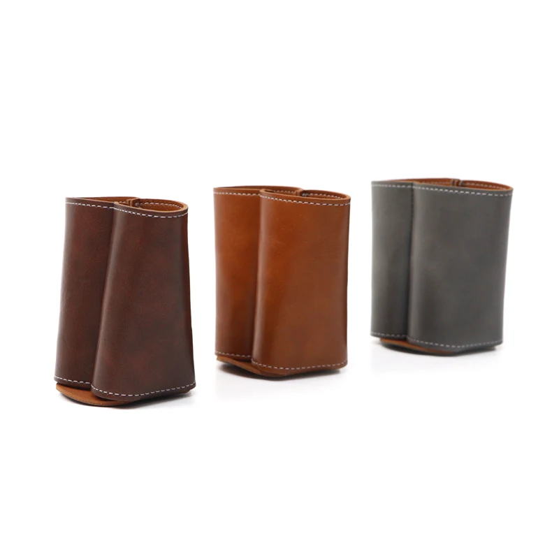 Retro PU Leather 330ml Can Cooler Sleeve - Thermal Insulated Beer Bottle Holder, Anti-Freeze Soda Can Cover for Drinks view 6