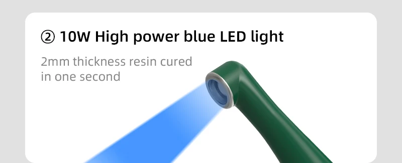 VV Dental LED Lichthärtungsgerät Blaulicht Kabelloses Ladegerät mit 6 Arten Magnetischer Sauglinse Zahnmedizinische Werkzeuge – Detail 5
