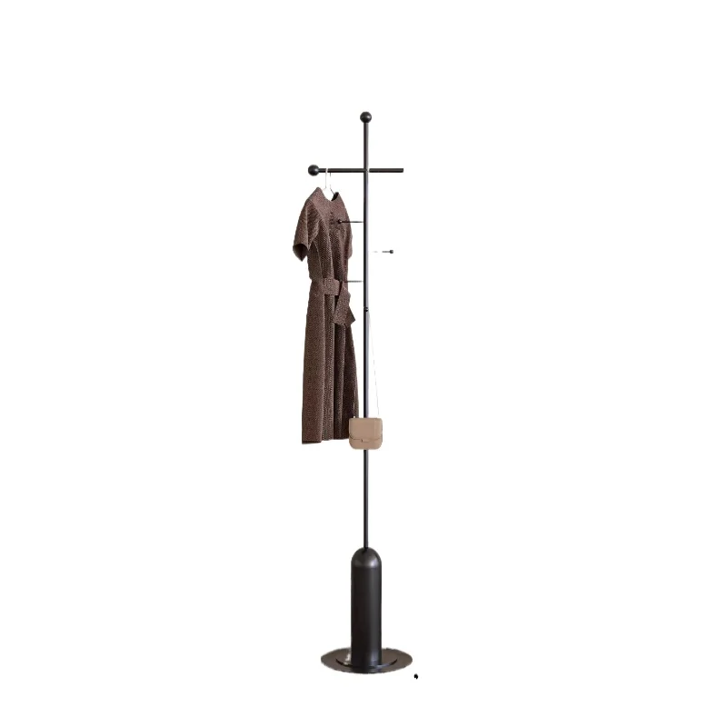 Simple Stainless Steel Coat Rack Light Luxury Entrance Clothes Hanger Bedroom Clothing Storage Organizer Floor Home Furniture