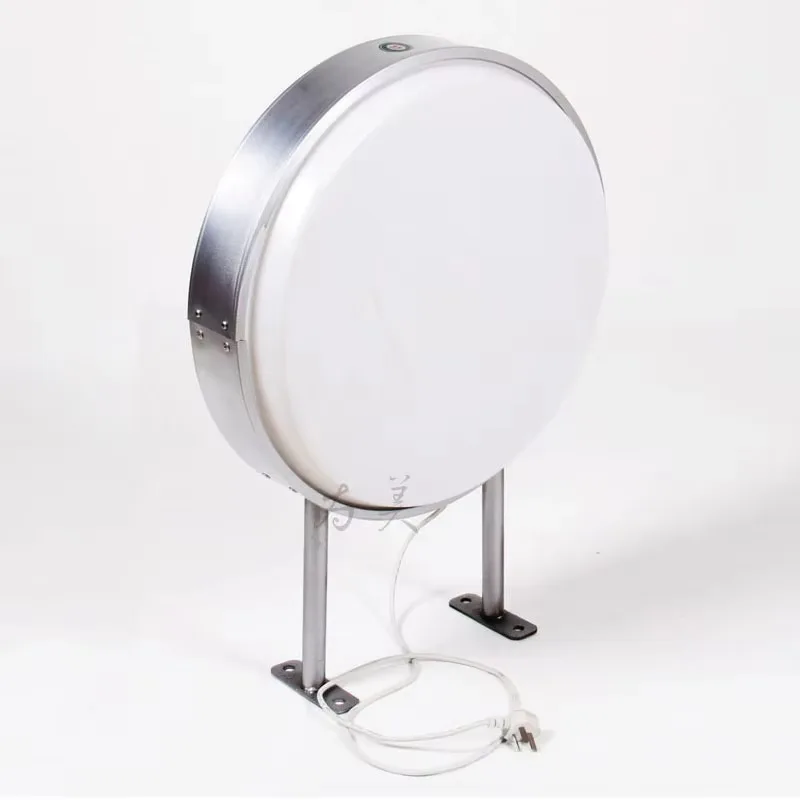 50Cm round highlight LED out-of-home advertising light box with signage and illuminated signage