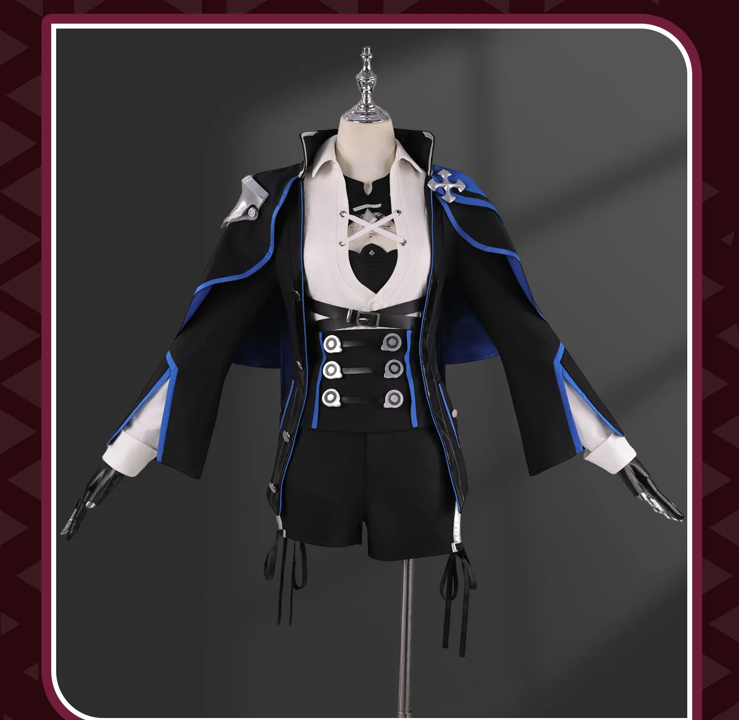 Disfraz de Himeko de Honkai Impact 3rd y Star Rail, Uniforme de Cuchilla de Guerra Polar, Conjunto de Chaqueta y Pantalones Cortos Unisex para Halloween y Carnaval