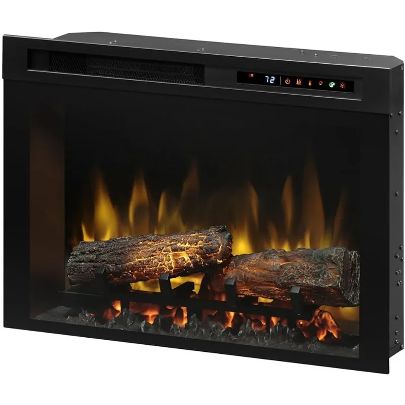 Dimplex 33 Inch Built-in Electric Fireplace - Multi-Fire XHD Firebox with Logs and Realistic Multi-Color Flames | Model: XHD33L