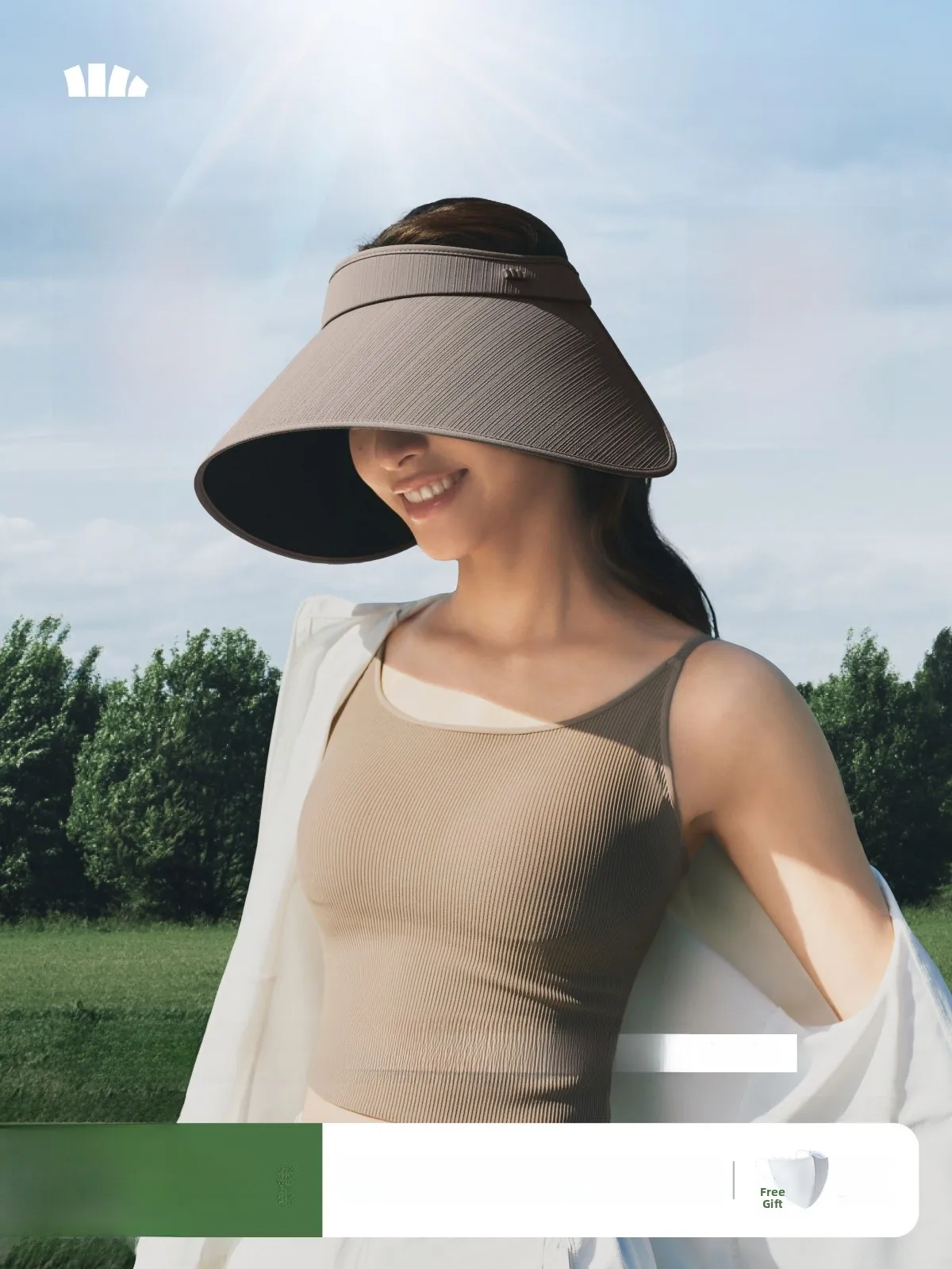 

Banana Le BM563 Sun Hat Large Brim Outdoor UV Protection Bla Glue Sunade Cap Adjustable Foldable Sweet Cute Sle for C...