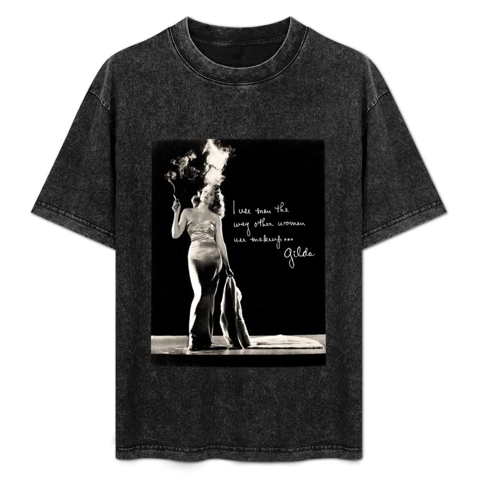 Gilda Lobby Display - Rita Hayworth Utilizo a los hombres como las mujeres usan el maquillaje... Camiseta deportiva de alta elasticidad