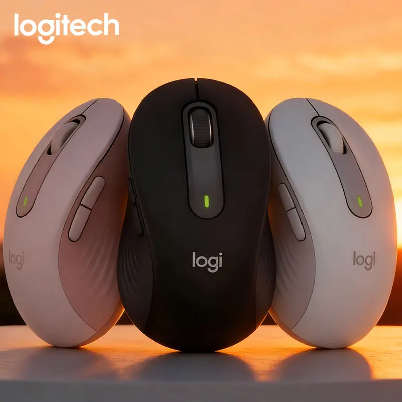 

Logitech M650L wireless dual-mode silent office mouse, available in various colors with office specific styles, compact and easy