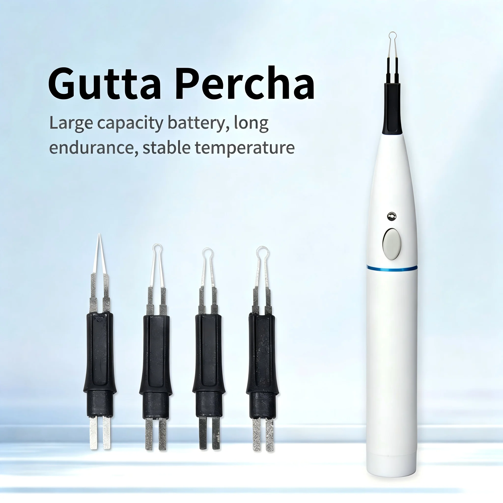 Dental Endodontic Gutta Percha Cutter Heating Pen With 4 Replacement Tips Endo Obturation System Gum Cutter A-BLADE