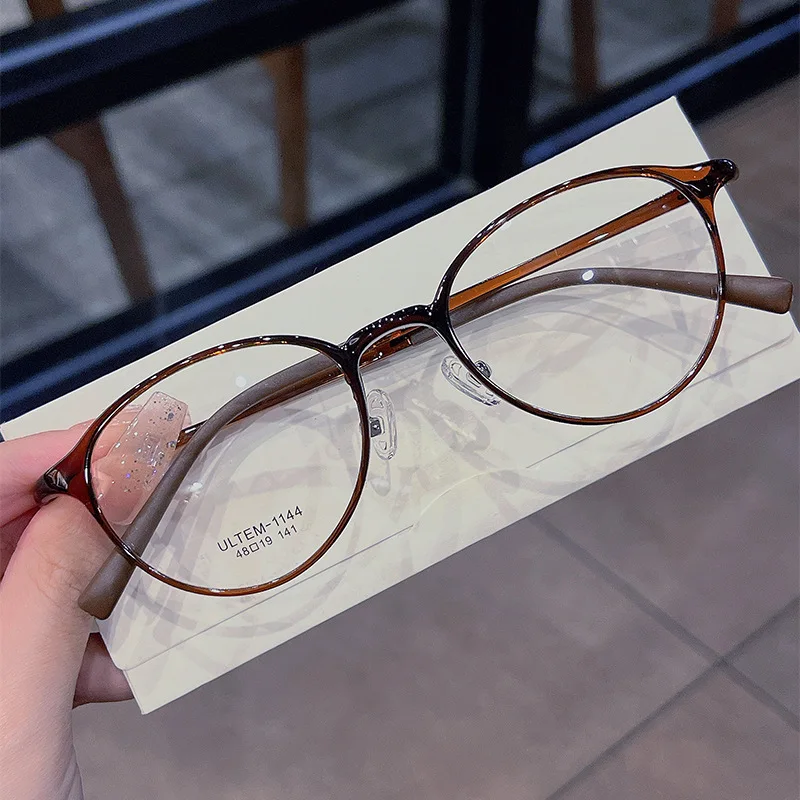 

Exquisite Design Colorful Round Acetate glasses frame men women Myopia Presbyopia prescription Lenses attachment eyewear