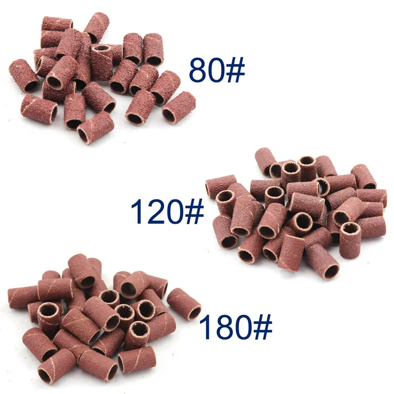 

100 штук 80 ''/ 120''/ 180 ''кольцо для полировки ногтей