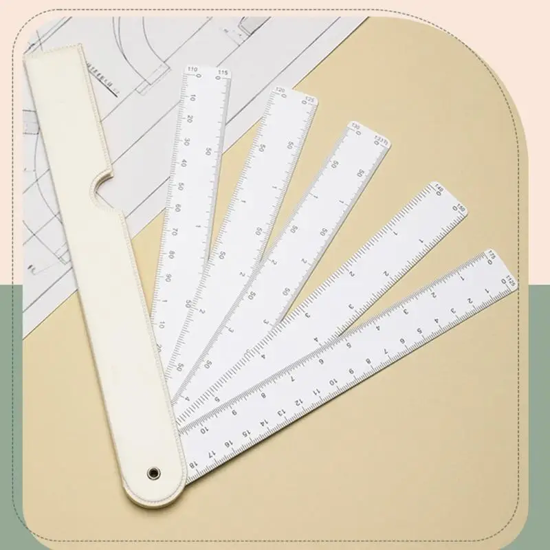 

Folding Engineering Ruler Fan Shaped Scale Ruler for Architecture Quilting